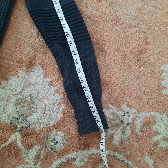 Wool blend gray open cardigan sweater - Picture 11 of 12